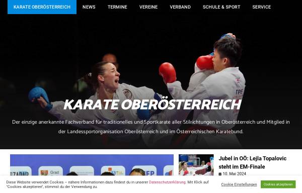 Vorschau von www.karate-upperaustria.at, Oberösterreichischer Karate-Landesverband
