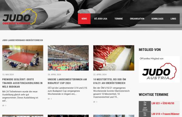 Vorschau von www.judo-ooelv.at, Judo Landesverband Oberösterreich