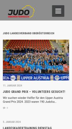 Vorschau der mobilen Webseite www.judo-ooelv.at, Judo Landesverband Oberösterreich
