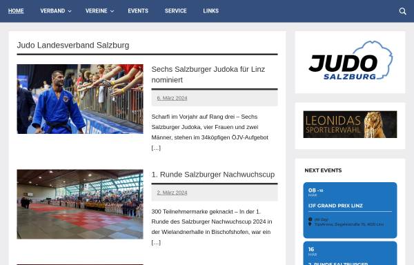 Vorschau von www.judo-salzburg.at, Judo Landesverband Salzburg