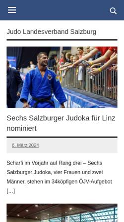 Vorschau der mobilen Webseite www.judo-salzburg.at, Judo Landesverband Salzburg