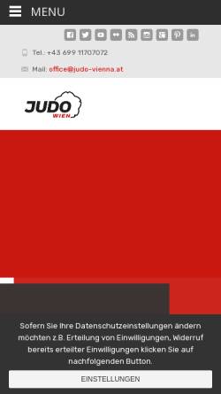 Vorschau der mobilen Webseite www.judo-vienna.at, Judo Landesverband Wien