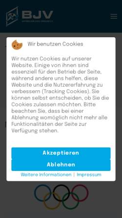 Vorschau der mobilen Webseite www.bayer-judo-verband.de, Bayerischer Judoverband e.V.