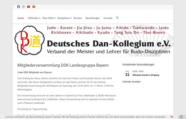 Vorschau von www.ddk-ev.de, Deutsches Dan-Kollegium