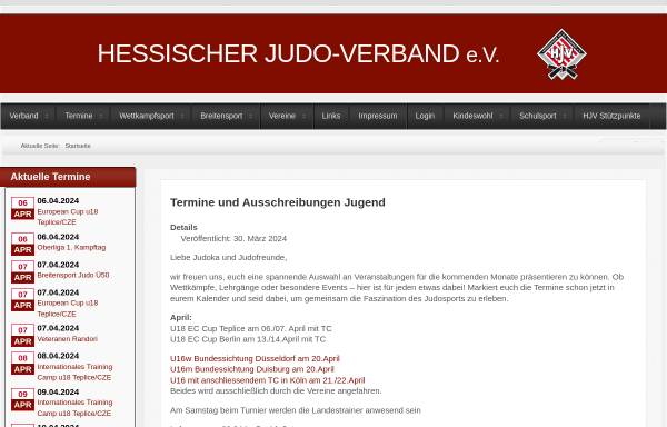 Vorschau von hessenjudo.de, Hessischer Judo-Verband e.V.