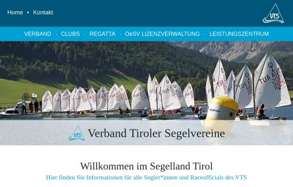 Vorschau von www.verband-tiroler-segelvereine.at, Verband der Tiroler Segelvereine