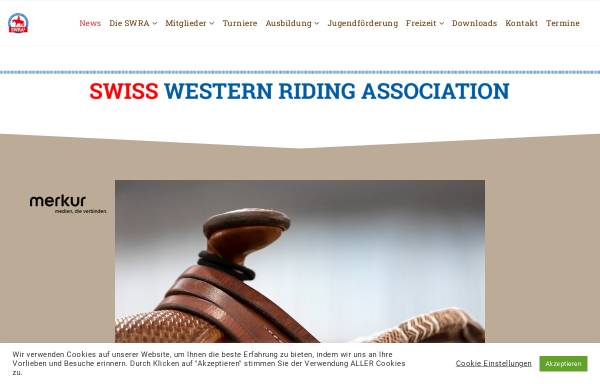 Vorschau von www.swra.ch, SWRA - Swiss Western Riding Association
