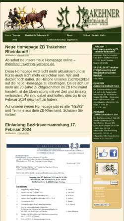 Vorschau der mobilen Webseite www.trakehner-rheinland.de, Zuchtbezirk Rheinland