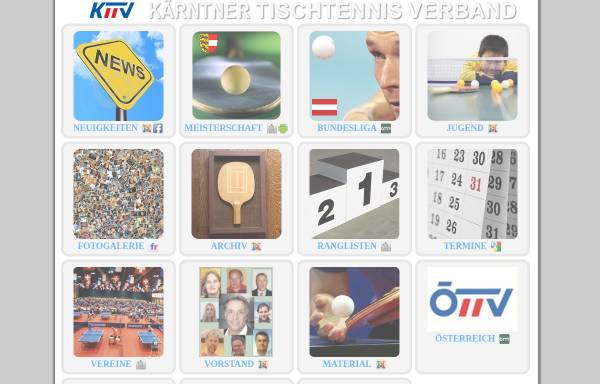 Vorschau von www.kttv.at, Kärntner Tischtennis Verband