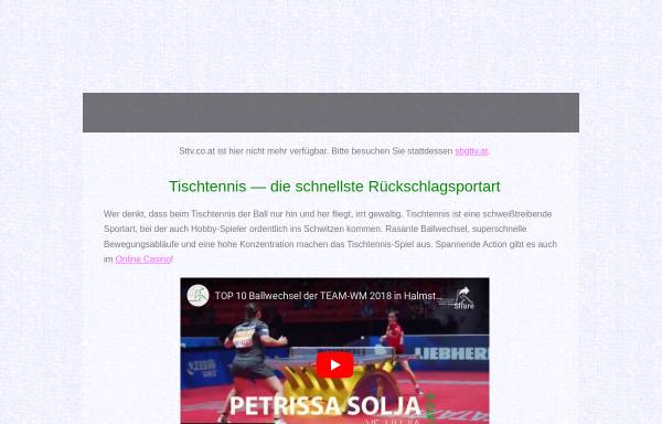 Vorschau von www.sttv.co.at, Salzburger Tischtennisverband
