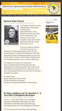 Vorschau der mobilen Webseite www.gs-bw.info, Gehörlosen-Sportverband Baden-Württemberg e.V.