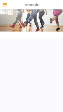 Vorschau der mobilen Webseite www.tanzen.de, Allgemeiner Deutscher Tanzlehrerverband e.V. (ADTV)