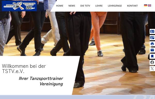 Vorschau von www.tstvev.de, Tanzsporttrainer-Vereinigung e.V. (TSTV)