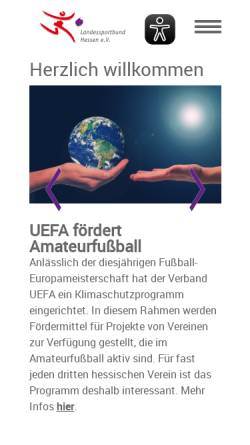 Vorschau der mobilen Webseite www.landessportbund-hessen.de, Landessportbund Hessen e.V.