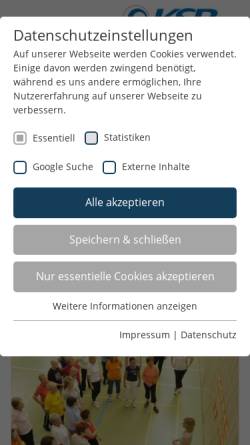 Vorschau der mobilen Webseite www.ksb-lippe.de, Kreissportbund Lippe e.V.