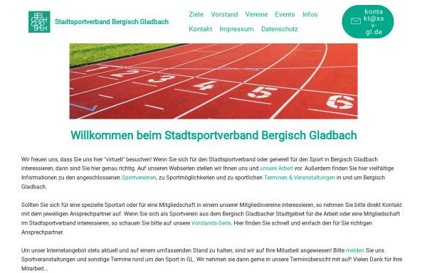 Vorschau von www.stadtsportverband-gl.de, Stadtsportverband Bergisch Gladbach