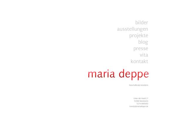 Vorschau von www.mariadeppe.de, Deppe, Maria