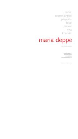 Vorschau der mobilen Webseite www.mariadeppe.de, Deppe, Maria
