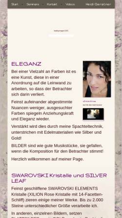 Vorschau der mobilen Webseite www.heidi-gerstner.de, Gerstner, Heidi