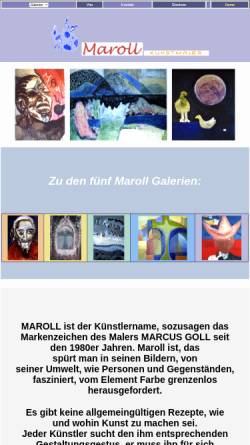 Vorschau der mobilen Webseite www.maroll.de, Goll, Marcus (
