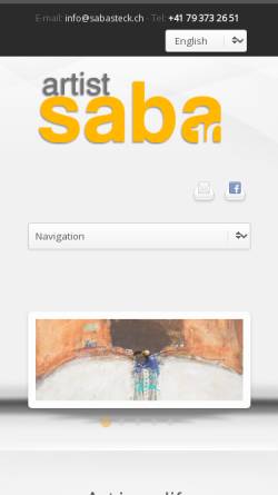 Vorschau der mobilen Webseite www.sabasteck.ch, Steck, Saba