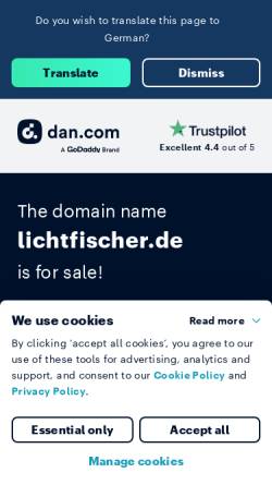 Vorschau der mobilen Webseite www.lichtfischer.de, Wagner, Dieter