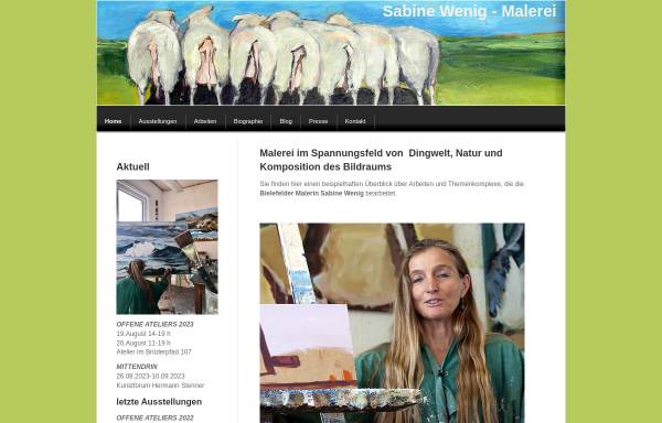 Vorschau von www.sabine-wenig.com, Wenig, Sabine - Malerei und Atelier