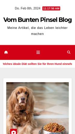 Vorschau der mobilen Webseite vom-bunten-pinsel.de, Vom bunten Pinsel