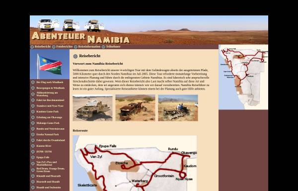 Vorschau von www.abenteuer-namibia.com, Abenteuer Namibia [Joachim Heine]