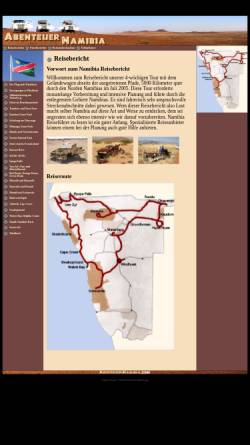 Vorschau der mobilen Webseite www.abenteuer-namibia.com, Abenteuer Namibia [Joachim Heine]