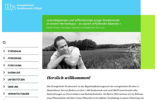 Vorschau von www.evstudienwerk.de, Evangelisches Studienwerk e.V. Villigst