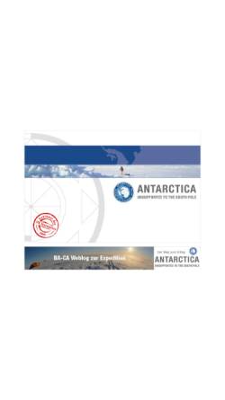 Vorschau der mobilen Webseite www.antarctica2005.com, Antarctica 2005 [Wolfgang Melchior]
