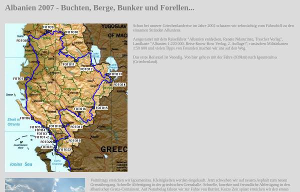 Vorschau von www.land-streicher.de, Buchten, Berge, Bunker und Forellen...