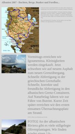 Vorschau der mobilen Webseite www.land-streicher.de, Buchten, Berge, Bunker und Forellen...