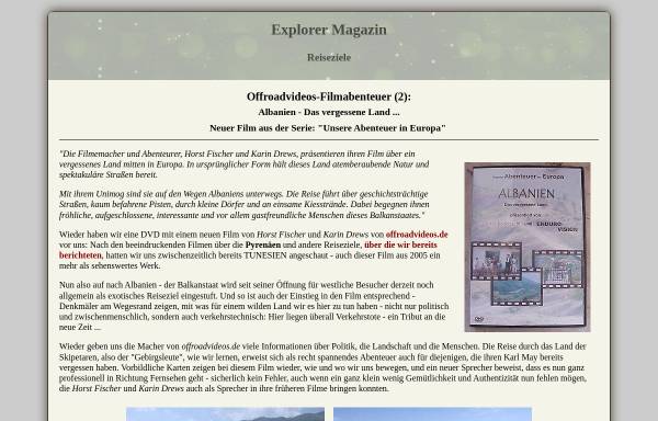 Vorschau von www.explorermagazin.de, Albanien - Das vergessene Land ... [Fischer, Horst und Drews, Karin]