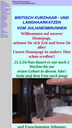 Vorschau der mobilen Webseite www.julianenbrunnen.de, Vom Julianenbrunnen