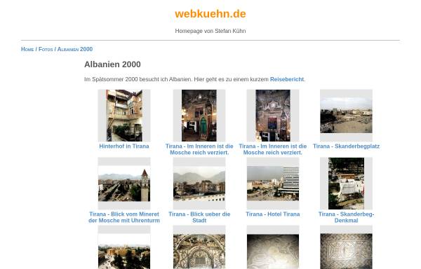 Vorschau von www.webkuehn.de, Albanien 2000 [Stefan Kühn]