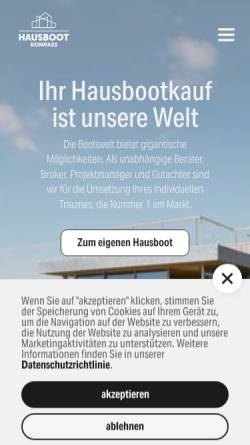 Vorschau der mobilen Webseite www.hausboot-freunde.de, Hausboot Freunde [Paul Albert]