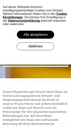 Vorschau der mobilen Webseite www.physio-fuer-klein-und-gross.de, Gabriele Doerrfuss