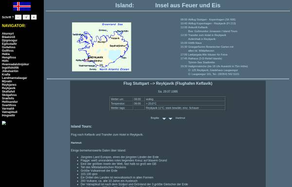 Vorschau von www.spahrweb.de, Insel aus Feuer und Eis [Hartmut Spahr]