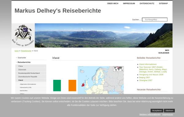 Vorschau von www.irland.delhey.de, Widmung an Irland [Markus Delhey]