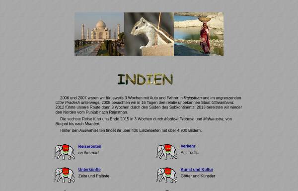 Vorschau von www.ingrids-welt.de, Ingrids Welt: Indien [Ingrid Bunse]