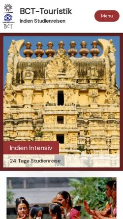 Vorschau der mobilen Webseite www.die-indienreise.de, Reiseberichte und Informationen aus Indien [Nicole Quint & Thomas Schneider]