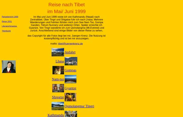 Vorschau von www.juergenkrenz.de, Tibet 1999 [Jürgen Krenz]