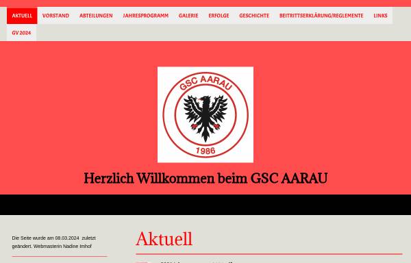 Vorschau von www.gscaarau.ch, Gehörlosen Sport Club Aarau