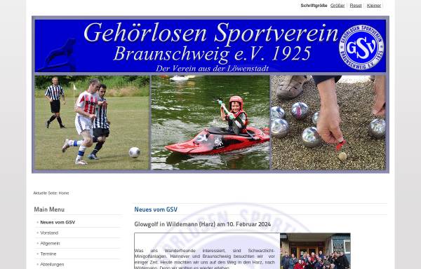 Vorschau von www.gsv-braunschweig.de, Gehörlosen-Sportverein Braunschweig e.V. 1925