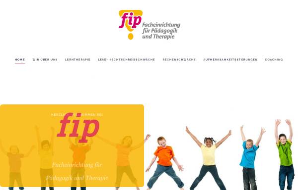 Vorschau von www.fip-info.de, Facheinrichtung für Pädagogik und Therapie