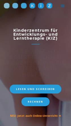 Vorschau der mobilen Webseite www.kiz-karlsruhe.de, KiZ Karlsruhe