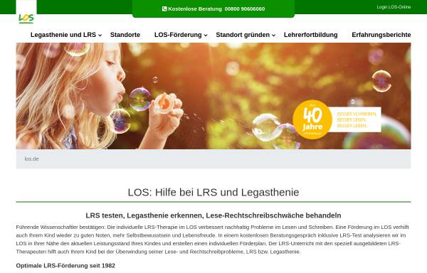 Vorschau von www.los.de, LOS Lehrinstitut für Orthographie und Schreibtechnik