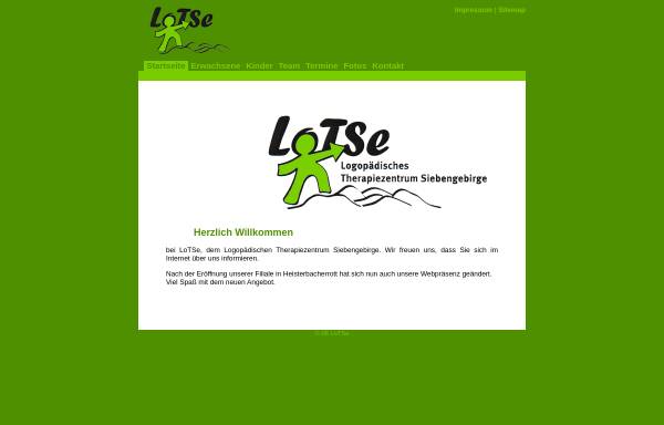 Vorschau von www.lotse-lernen.de, LoTSe - Logopädisches Therapiezentrum Siebengebirge